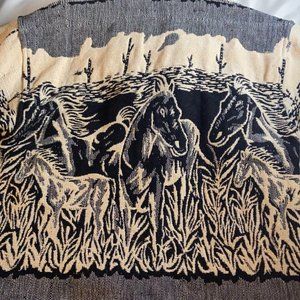 vintage | Silver Stream | Horse Woven Blazer | OS